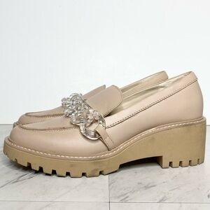 Dolce Vita Haris Blush Leather Chunky Lug Sole Loafer 10